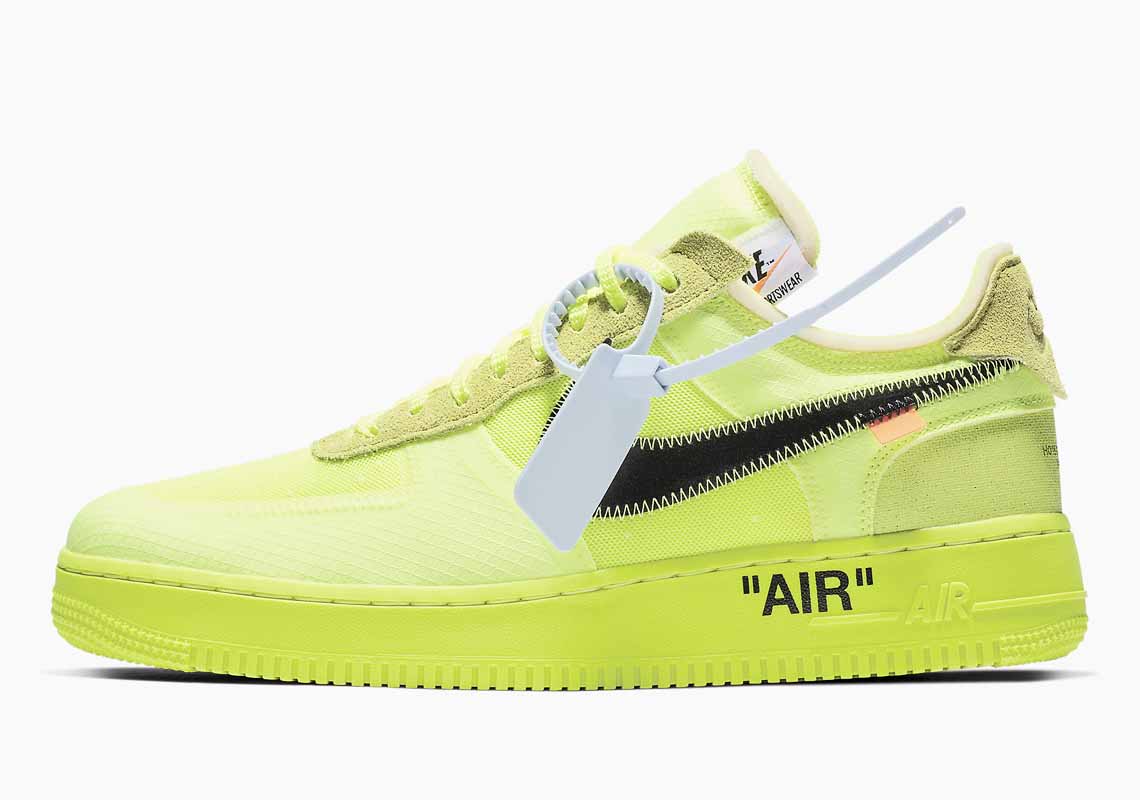 OFF-White x Nike Air Force 1 Voltio Hombre y Mujer